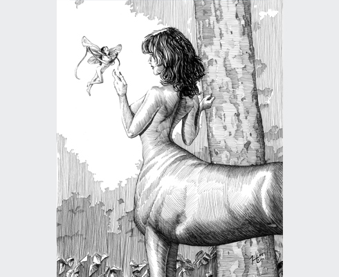 Pen and ink illustration for Fantasy Imperium RPG.